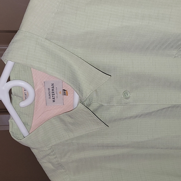 Quiksilver Waterman Collection Light green short sleeve shirt - Picture 8 of 8